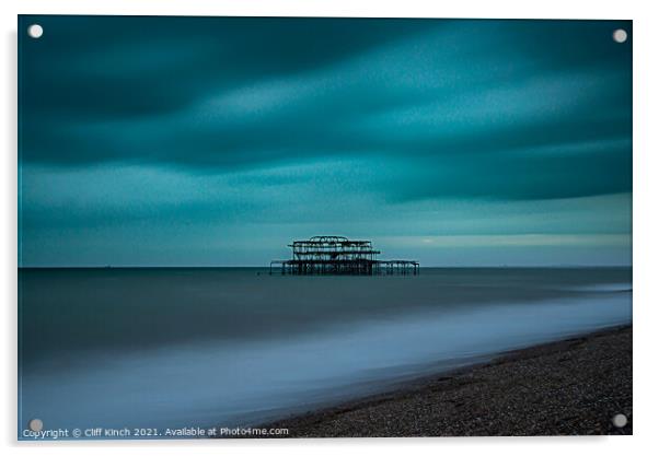 Brighton Blue Acrylic by Cliff Kinch