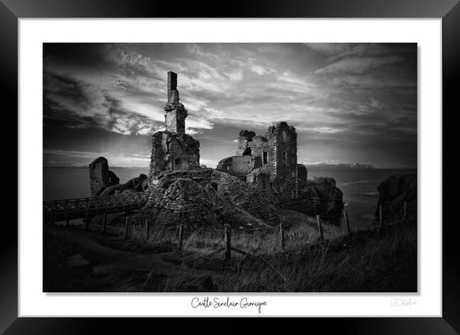  Castle Sinclair Girnigoe. Scotland, Scottish,  Framed Print by JC studios LRPS ARPS