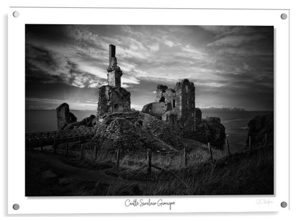  Castle Sinclair Girnigoe. Scotland, Scottish,  Acrylic by JC studios LRPS ARPS
