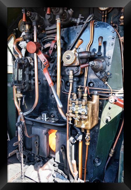 The Engineering Marvel of a Steam Train Framed Print by Roger Mechan