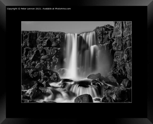 Þingvellir National Park,Iceland Framed Print by Peter Lennon