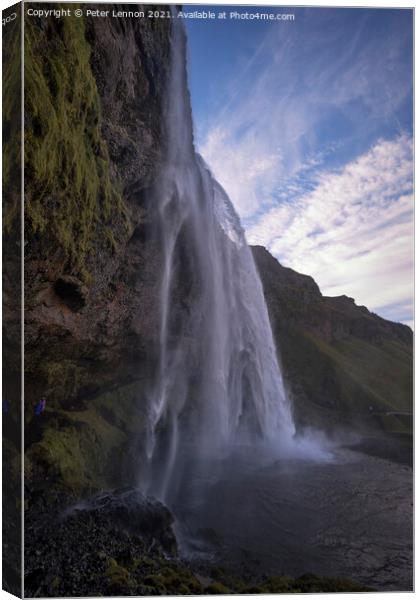 Seljalandsfoss Canvas Print by Peter Lennon