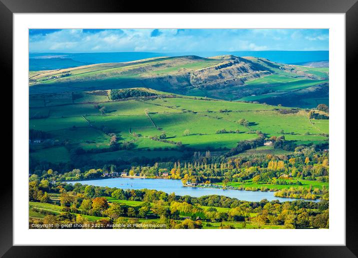 Combs Reservoir  Framed Mounted Print by geoff shoults