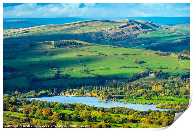 Combs Reservoir  Print by geoff shoults