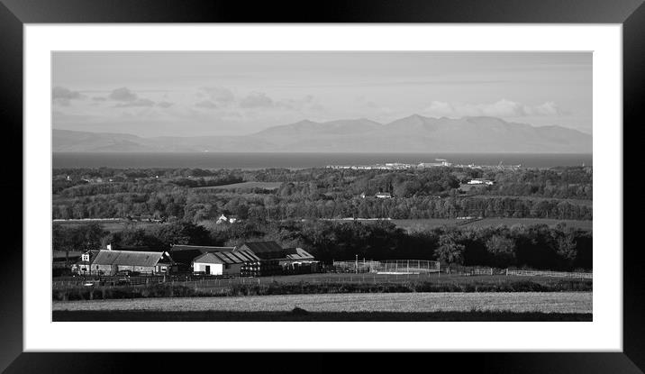 A country pad mono Framed Mounted Print by Allan Durward Photography