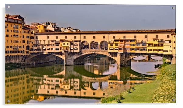 Ponte Vecchio Acrylic by Joyce Storey