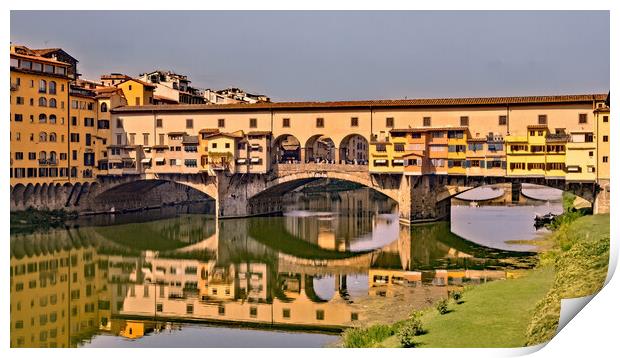 Ponte Vecchio Print by Joyce Storey