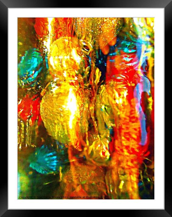 Christmas Abstract 2 Framed Mounted Print by Stephanie Moore