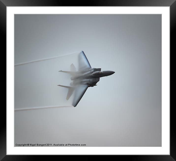 USAF F-15E Strike Eagle Framed Mounted Print by Nigel Bangert