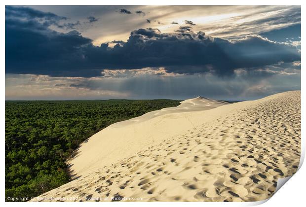 Towering Sands Print by Roger Mechan