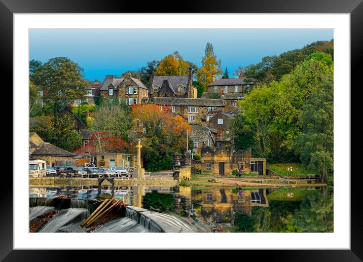 Newmillerdam In The Autumn Framed Mounted Print by Alison Chambers