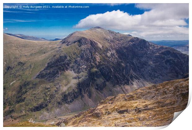 Wales's Pinnacle: Mount Snowdon Revealed Print by Holly Burgess