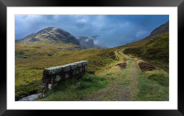 The old road to Glencoe  Framed Mounted Print by Anthony McGeever