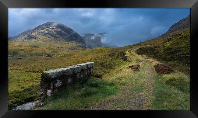 The old road to Glencoe  Framed Print by Anthony McGeever
