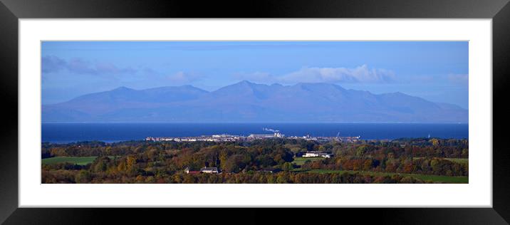 Majestic mountains on Arran and Troon Framed Mounted Print by Allan Durward Photography