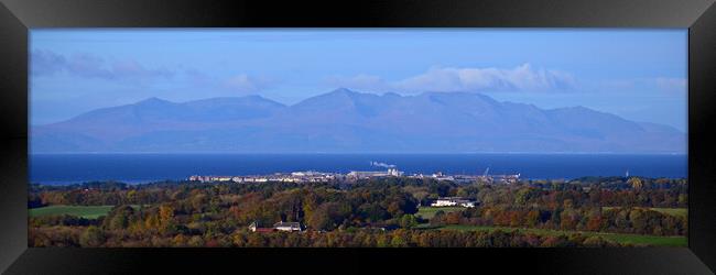 Majestic mountains on Arran and Troon Framed Print by Allan Durward Photography