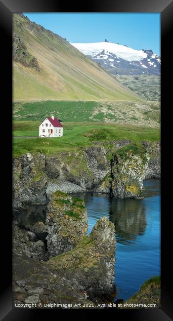Iceland. Snaefellsnes peninsula landscape Framed Print by Delphimages Art