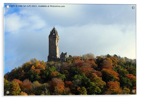 wallace monument Acrylic by dale rys (LP)