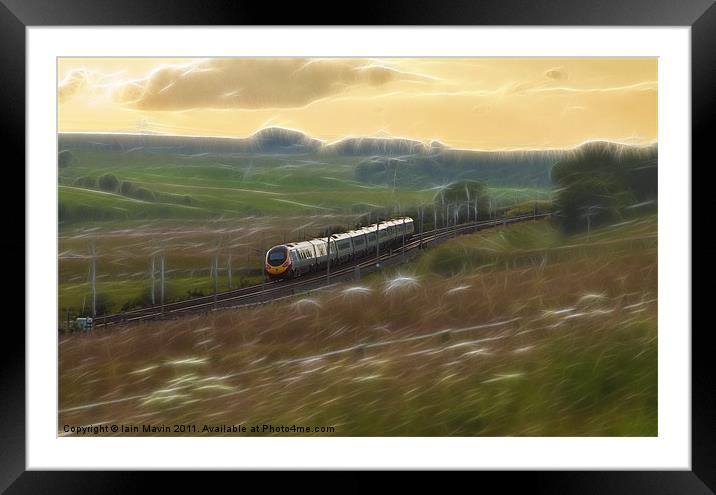 Dream Train Framed Mounted Print by Iain Mavin