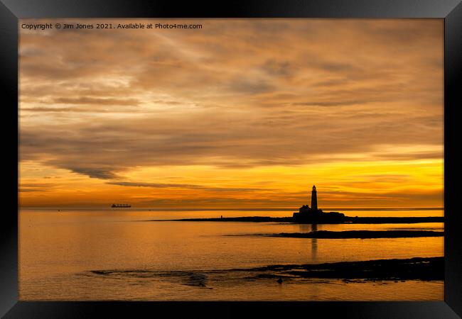 Golden December Sunrise Framed Print by Jim Jones