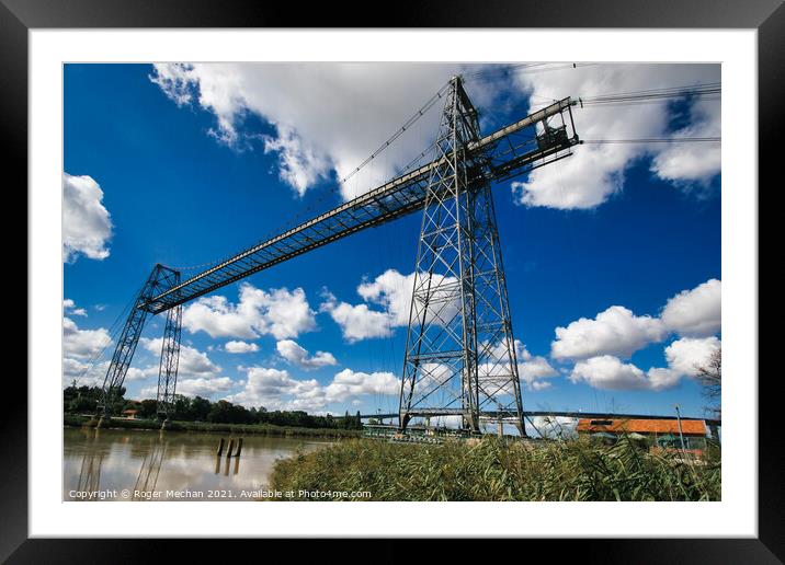 The Last Transporter Bridge of France Framed Mounted Print by Roger Mechan