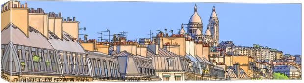 Sacre Coeur Paris Canvas Print by Phil Robinson