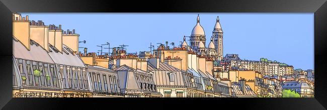 Sacre Coeur Paris Framed Print by Phil Robinson