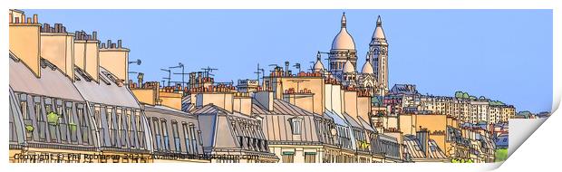 Sacre Coeur Paris Print by Phil Robinson