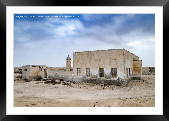 Ruins of an ancient fishing village Framed Mounted Print by Lucas D'Souza
