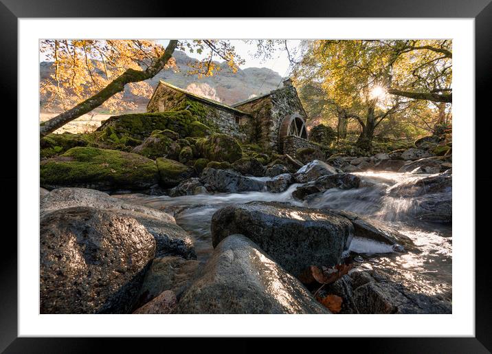 The Old Water Mill Framed Mounted Print by David Semmens