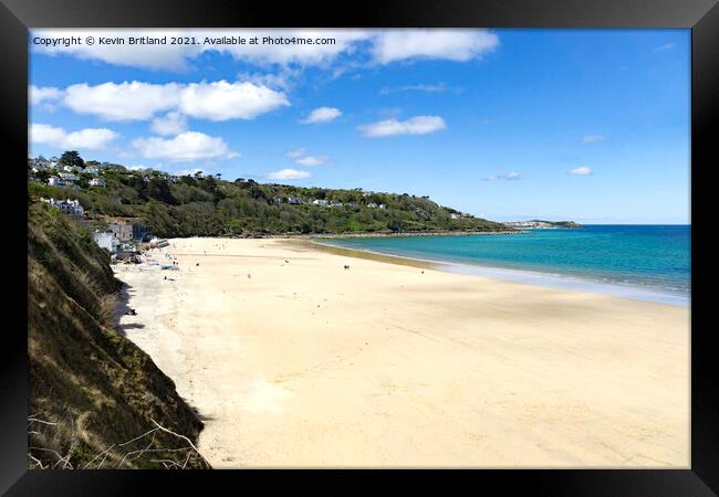 Carbis bay Cornwall Framed Print by Kevin Britland