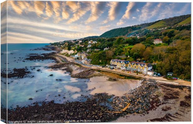 Bonchurch Isle Of Wight Canvas Print by Wight Landscapes