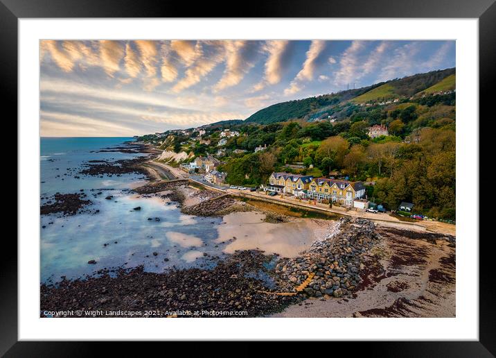Bonchurch Isle Of Wight Framed Mounted Print by Wight Landscapes
