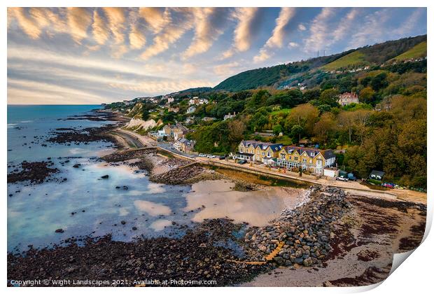 Bonchurch Isle Of Wight Print by Wight Landscapes