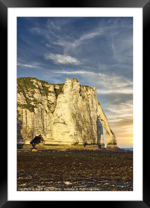 The Enchanting Limestone Cliffs Framed Mounted Print by Roger Mechan
