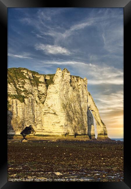 The Enchanting Limestone Cliffs Framed Print by Roger Mechan