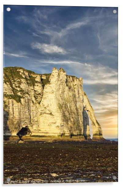 The Enchanting Limestone Cliffs Acrylic by Roger Mechan