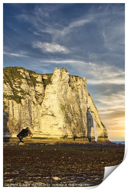 The Enchanting Limestone Cliffs Print by Roger Mechan