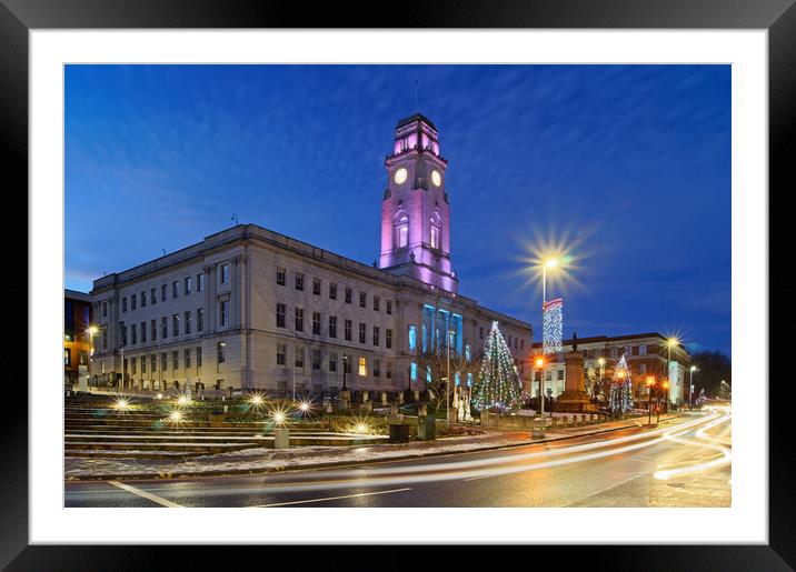 Barnsley Town Hall Framed Mounted Print by Darren Galpin