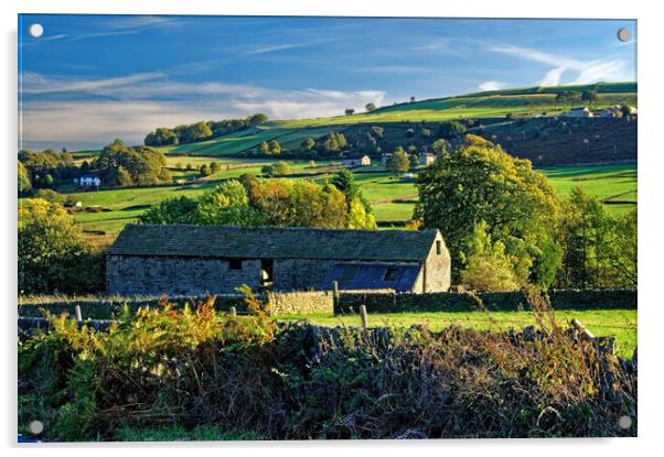 Countryside near Bradfield Acrylic by Darren Galpin