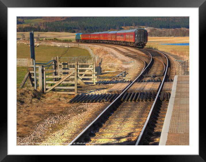 Scotland Strathspey Broomhill Railway Station 1863 Aviemore Highland Hold Up On The Line 2016 Framed Mounted Print by OBT imaging