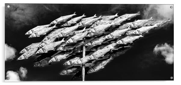 Fishguard Herrings Acrylic by Joyce Storey