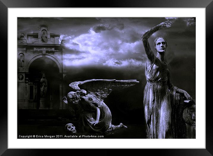 Death is nothing at all. Framed Mounted Print by Erica Morgan