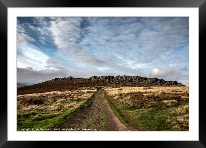 Stanage Edge , Peak District Framed Mounted Print by Joy Newbould