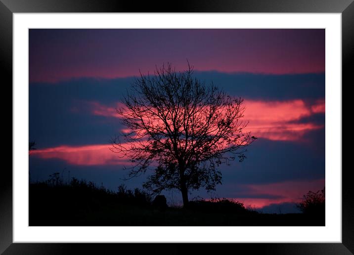 Sky , sunrise cloud  Framed Mounted Print by Simon Johnson