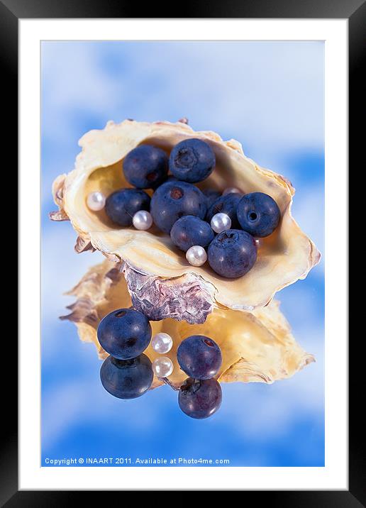 Natural Pearls Framed Mounted Print by
