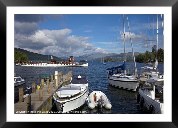 Lake Windermere Cumbria  Framed Mounted Print by Raymond Evans