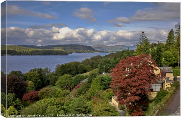 Lake Windermere Bowness Canvas Print by Raymond Evans