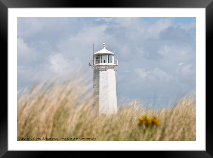 Lighthouse Framed Mounted Print by Angela Lee