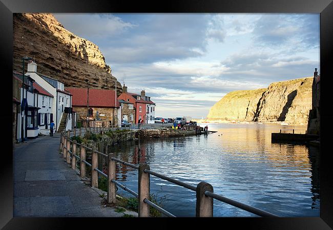 Staithes Framed Print by Fee Easton